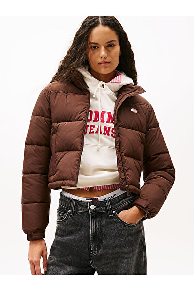 Tommy Hilfiger Kadın Kahverengi Şişme Ceket