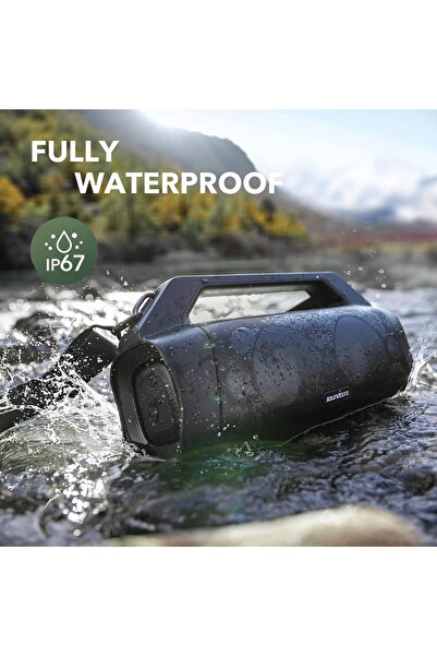 Anker Soundcore Motion Boom Plus IP67 Outdoor Speaker with 80W Stereo Sound, Black