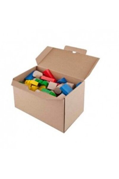 LUPO Colored wooden blocks, 100 pieces