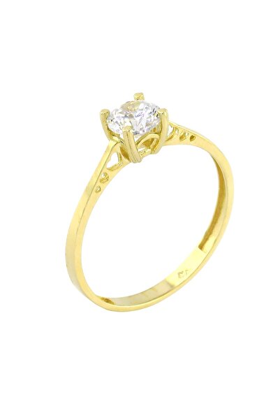 Altınkaynak 14 Ayar Altın Tektaş Yüzük - 0201166