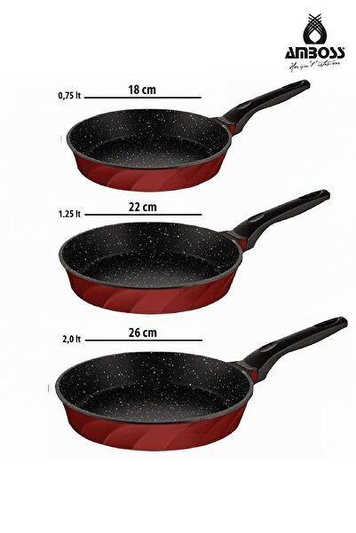 Amboss 16 Piece Vento Die-Cast Cookware Set (Red)
