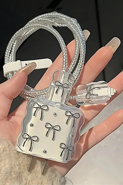 EXS İphone 11 12 13 14 15 16 Pro Max Uyumlu Fiyonk Şarj Koruyucu Kılıf Set