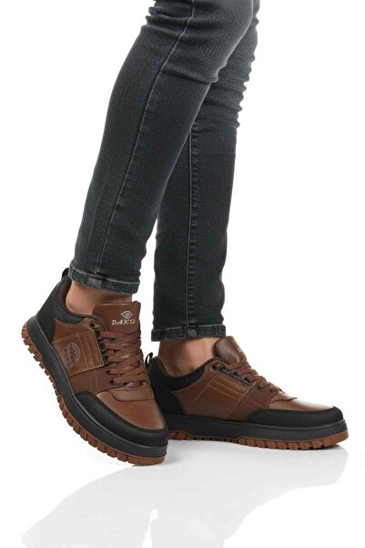 AYAKMOD Tan Lace-Up Men's Casual Shoes 582 m