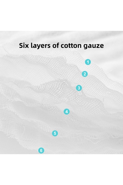 Ominii Baby gauze bath towel cotton children's towel six-layer quilt baby newborn baby blanket 110*110CM