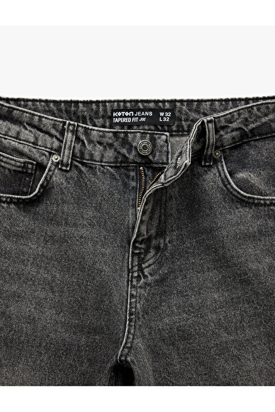 Koton Βαμβακερό παντελόνι τζιν με κανονική εφαρμογή και κανονική μέση