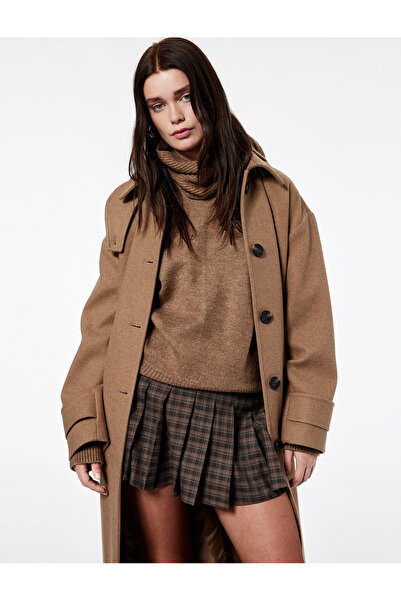 Koton X Şahika Ercümen - A-Line Pleated Mini Checkered Skirt