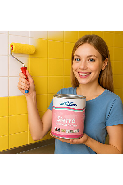 Demarin Her Şeyi Boyayabilen Sierra Tek Bileşen Fayans, Tezgah, Seramik, Mobi...
