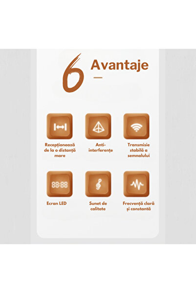 VENTART Set of 2 VENTART Wireless Microphones, UHF, Receiver with Display, Omnidirectional, Portable, Events