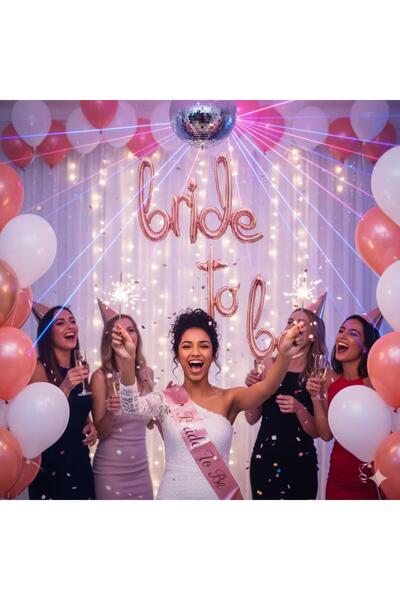 DODOMAR بالون فويل مكتوب عليه باليد 'عروس المستقبل' باللون الذهبي الوردي مقاس...