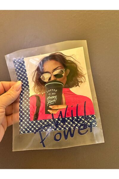 Gönülden Tasarım Imprimare prin transfer vizual pentru fete, care se lipsește cu fierul de călcat, 14x13 cm ROZ