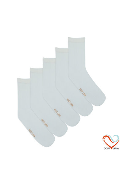 GOST LİRİA -5 أزواج من جوارب التنس ذات اللون الأبيض