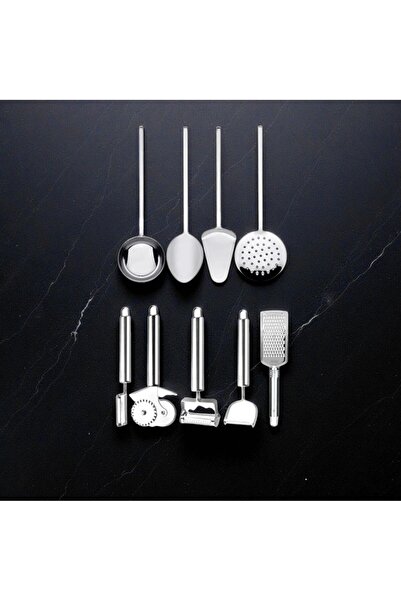 Kitchen Damys Multi-Purpose Ladle Colander Set for Kitchen, Complementary Integrated Fork Spoon Steel Set