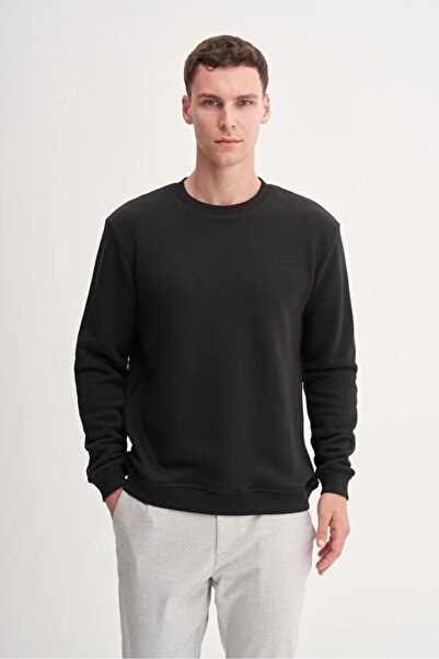 Cazador Thick Diagonal Textured 100% Cotton 3 Thread Regular Fit Sweatshirt (...