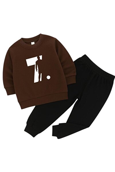 BENROMA FUTBOLCU 7 BASKILI 3 İPLİK ÇOCUK EŞOFMAN TAKIMI