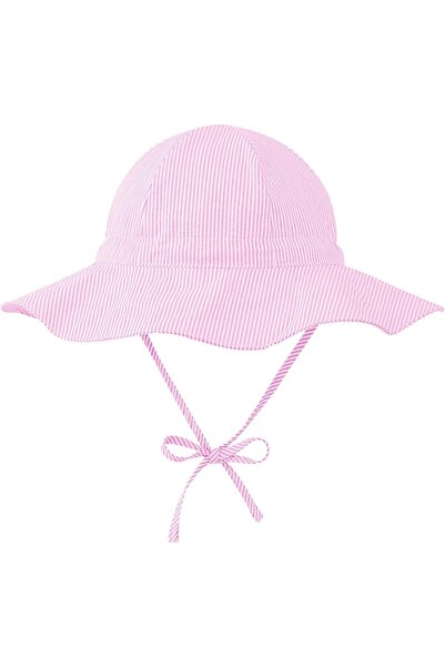 Generic Baby Sun Hat UPF 50+ Wide Brim Bucket Hat with Sunglasses (Toddler, Pink, M-L)