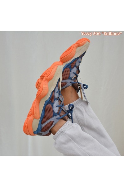YEEZY 500 Enflame Orange Sports Shoes