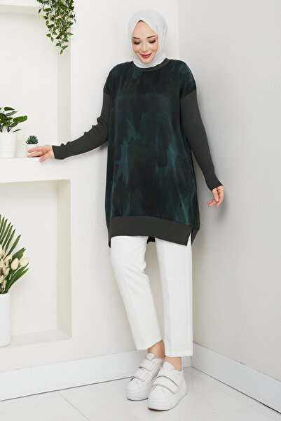 Pamuk Butik Women's Silk Kupra Mercerized Knitwear Tunic