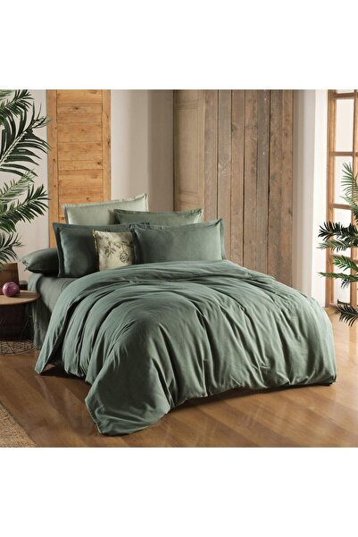Sarev Luss Flannel Prime Collection Single Duvet Cover Set Green