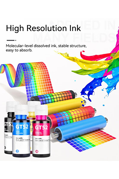 Generic Ink Refill Kit Compatible with All HP Printer Ink Tank 4 Colors Pack