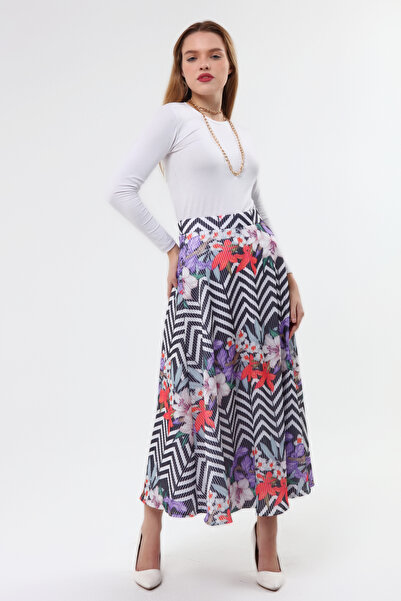 Asees Floral A-Line Skirt