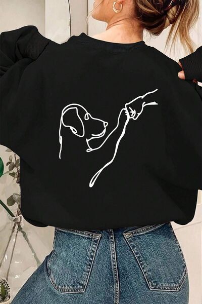 trendypassion Can Dude Printed Oversize Sweatshirt