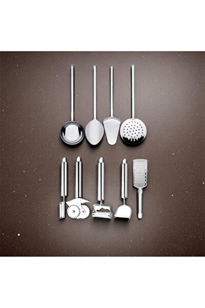 Kitchen Damys Multi-Purpose Ladle Colander Set for Kitchen, Complementary Integrated Fork Spoon Steel Set