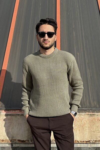 inpool Crew Neck, Winter-Spring Season, Textured, Regular-Fitt, Basic Knitwear Sweater 25Pltk18