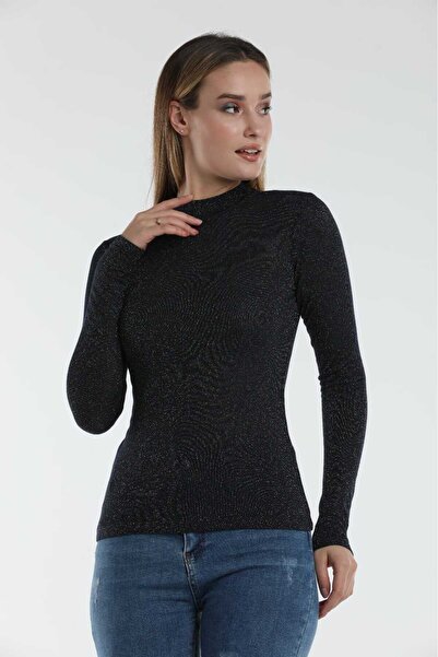 WE AND ME Women's Silvery Basic Knitwear Body Thin Fabric