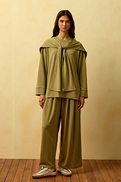 Ceylan Otantik Çağla Tied Pants Set