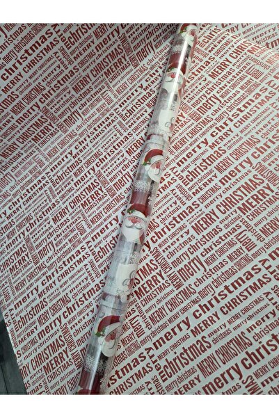 Jumbo GIFT WRAPPING PAPER, TRANSPARENCY WITH SANTA CLAUS AND SNOWFLAKES