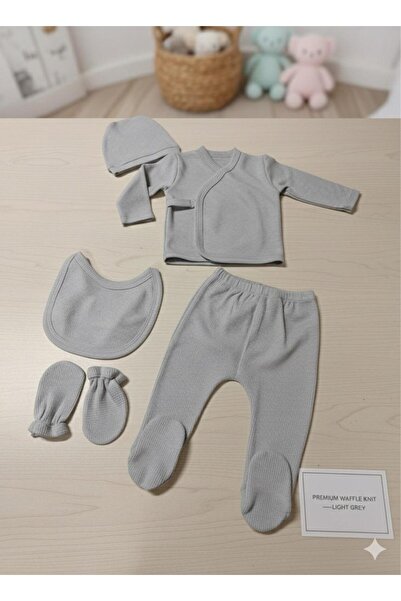 lorio kids Lorio Unisex Hospital Release 100% Cotton Snap Fastener Newborn 5-Piece Set