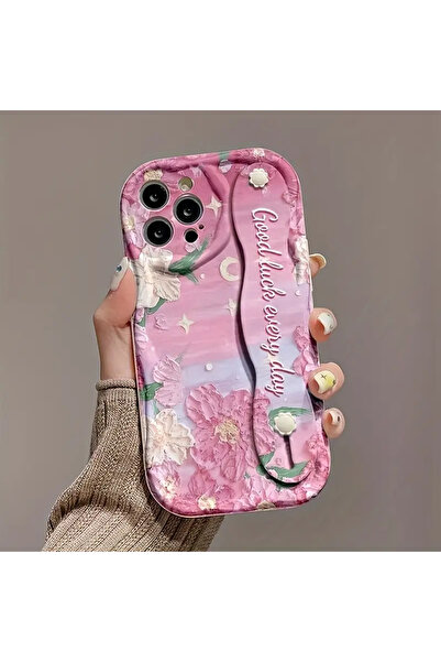 Desen Baskılı Kordonlu Telefon Kılıfı Iphone 16 Pro Max