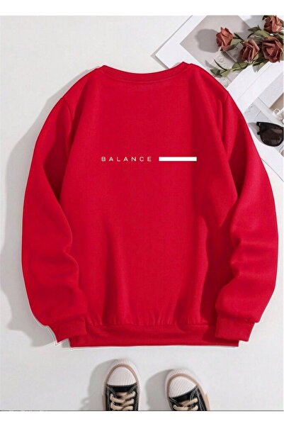 HerTarzınTrendi Soft Three Thread Unisex Daily Comfortable Pullover Sweatshirt