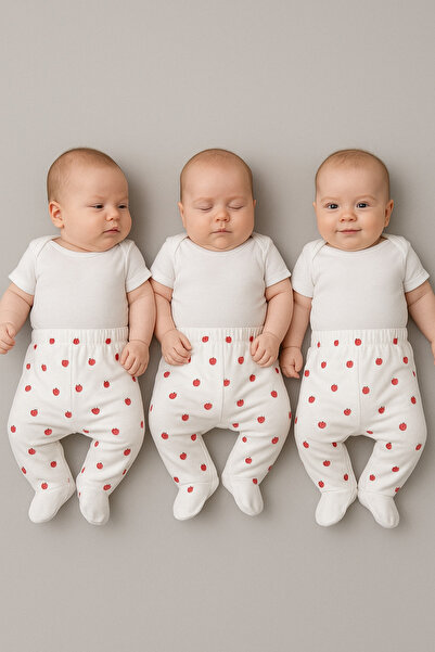 Hello Baby 3 Pieces of Booties and Pants for Newborn Babies Cotton 3 Months 6 Months 9 Months Baby Preparations