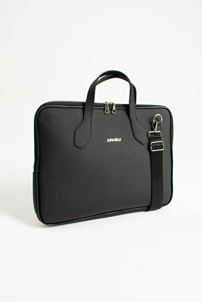 LUNABLU Τσάντα φορητού υπολογιστή χαρτοφύλακα 15,6 ιντσών με αδιάβροχο ύφασμα