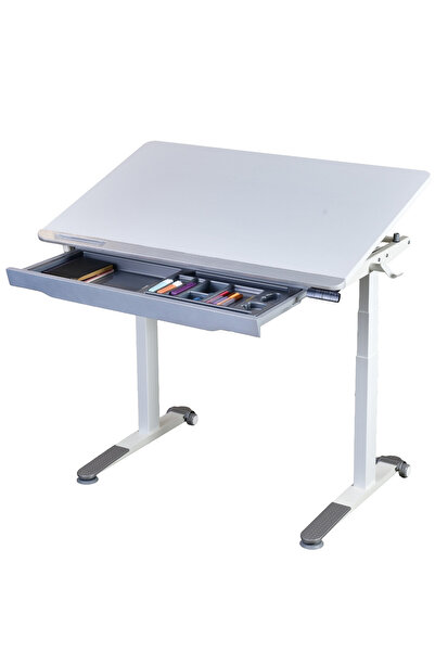 Creo Mobili Omni Basic Elektrikli Çalışma Masası, Eğim ve Yükseklik Ayarlı Of...