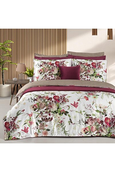 Sarev Bella Rose Single 100% Cotton Sateen'300 Tc' Duvet Cover Set