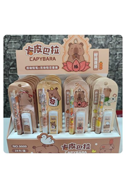 senacacollection Capybara li 0,7 Uçlu Kalem Seti, Kalem ve Uç, 1 Adet Set Fiy...