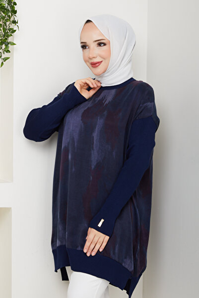Pamuk Butik Women's Silk Kupra Mercerized Knitwear Tunic