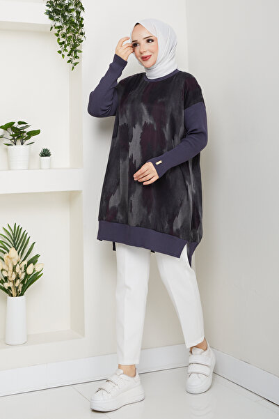 Pamuk Butik Women's Silk Kupra Mercerized Knitwear Tunic