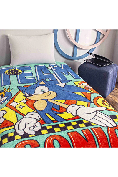 Taç Licensed Sonic Modern Single Blanket