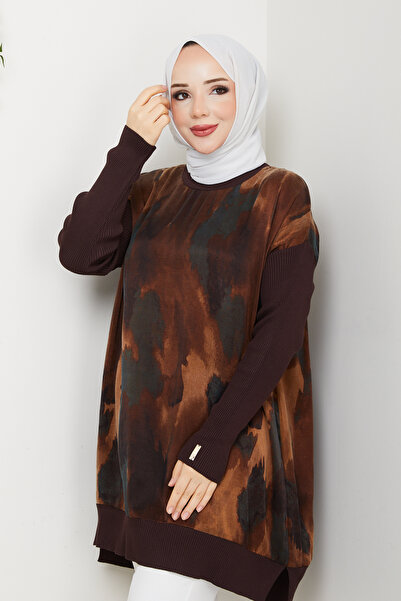 Pamuk Butik Women's Silk Kupra Mercerized Knitwear Tunic