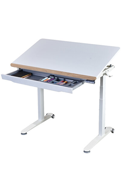 Creo Mobili Omni Basic Elektrikli Çalışma Masası, Eğim ve Yükseklik Ayarlı Of...