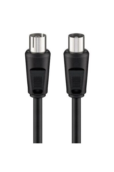 goobay TV antenna cable, 10m Male-Female, Black