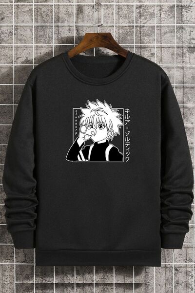 trendypassion Unisex Killua Zoldyck Printed Crew Neck Sweatshirt