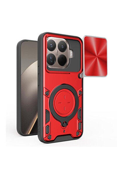 Techsuit Калъф за Xiaomi 15 T Pro CamGuard Pro, червен