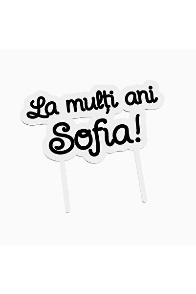 OEM Cake topper for birthday cake, with the text Happy Birthday Sofia