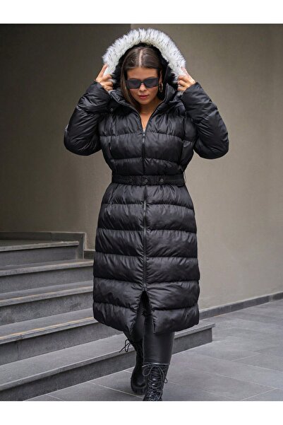 Quen Women's Fur Padding Coat