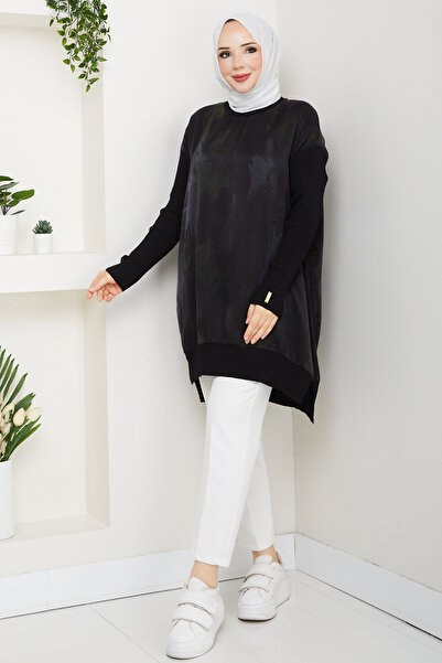 Pamuk Butik Women's Silk Kupra Mercerized Knitwear Tunic