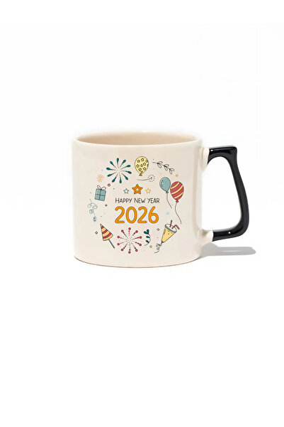 baskigo.com New Year's Eve Happy New Year Luxury Mug - Gift Ceramic Mug